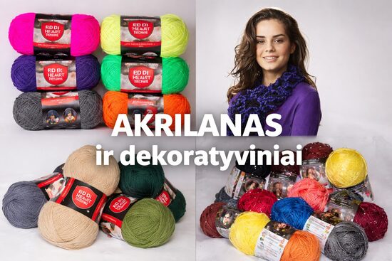 Akrilanas ir dekoratyviniai